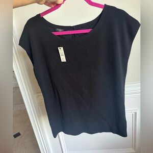 Sleeveless black sweater by Talbots NWT. Size petite XL.